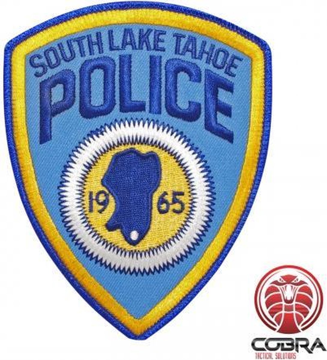 South Lake Tahoe Police geborduurde patch | Strijkpatches | Military Airsoft